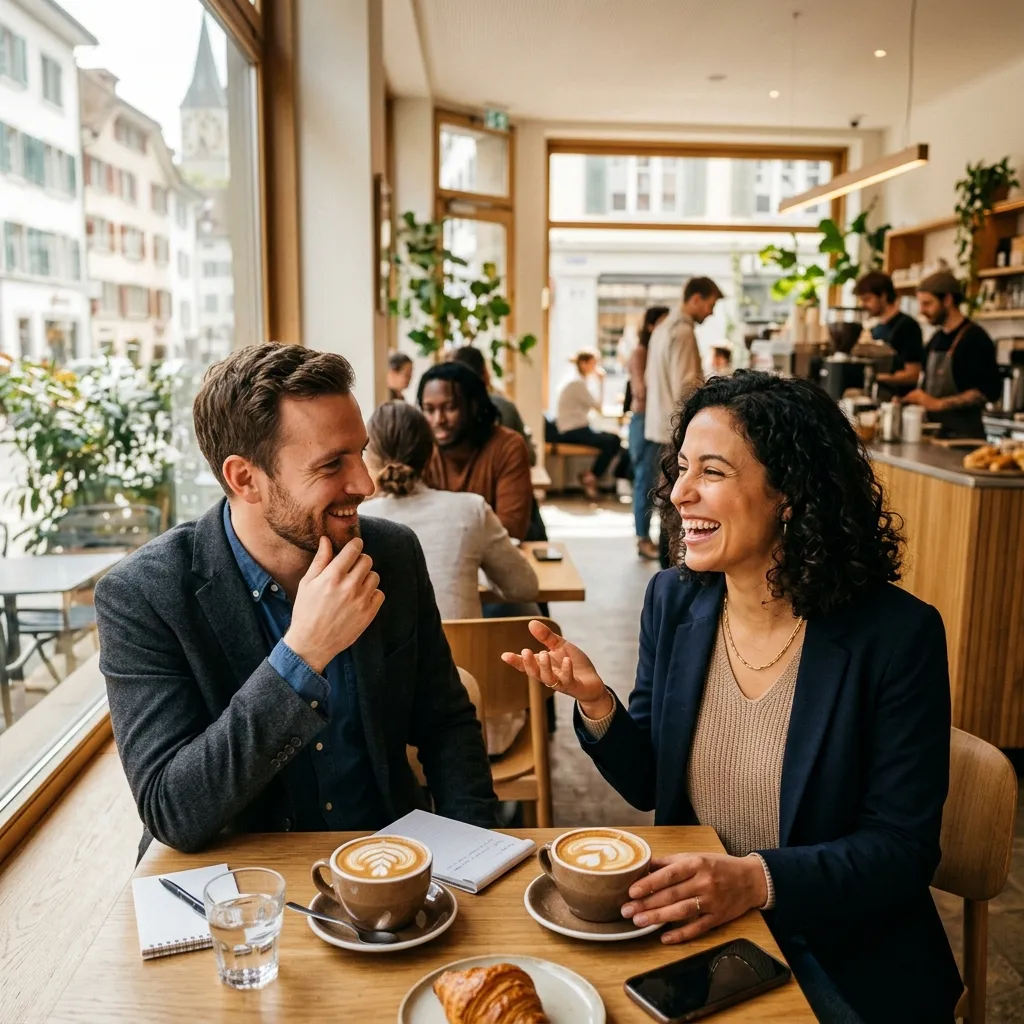 Coffee networking meeting